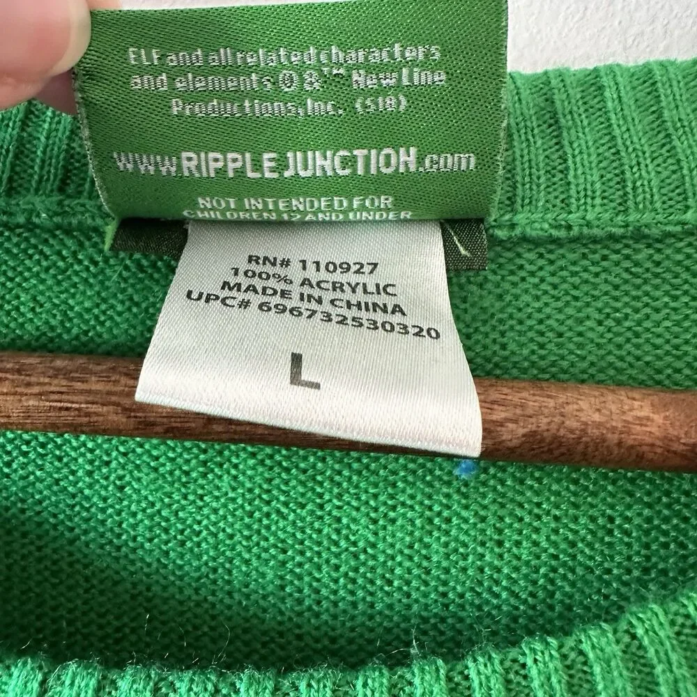 Ripple Junction Elf Movie Christmas Got Me Like Ugly Sweater Holiday Graphic L